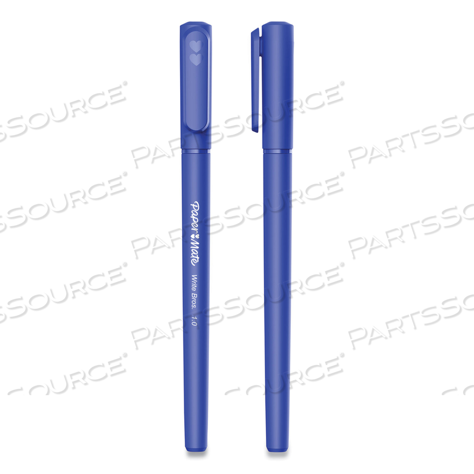 WRITE BROS. BALLPOINT PEN, STICK, MEDIUM 1 MM, BLUE INK, BLUE BARREL by Paper Mate