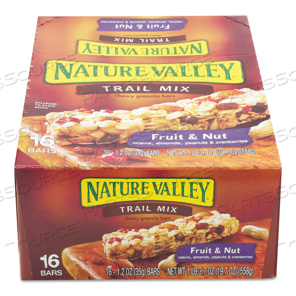 GRANOLA BARS, CHEWY TRAIL MIX CEREAL, 1.2 OZ BAR by Nature Valley GRANOLA BARS, CHEWY TRAIL MIX CEREAL, 1.2 OZ BAR by Nature Valley