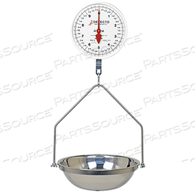 HANGING DIAL SCALE, 40 LB, FISH PAN, LARGE 8 IN by Detecto Scale / Cardinal Scale HANGING DIAL SCALE, 40 LB, FISH PAN, LARGE 8 IN by Detecto Scale / Cardinal Scale