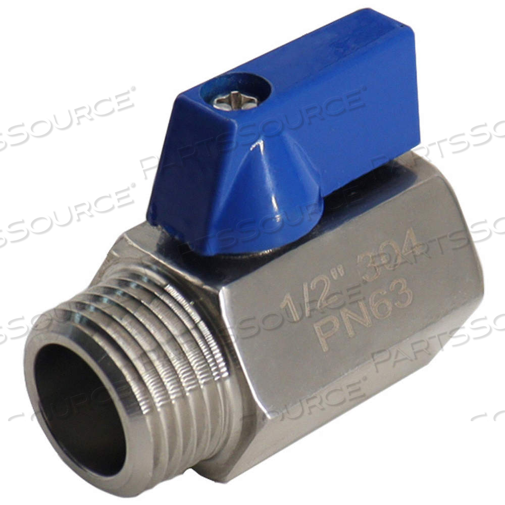 MANUAL TWO-WAY BALL VALVE, 3/4 IN, 316 STAINLESS STEEL, STRAIGHT VALVE BODY, LEVER by Approved Vendor