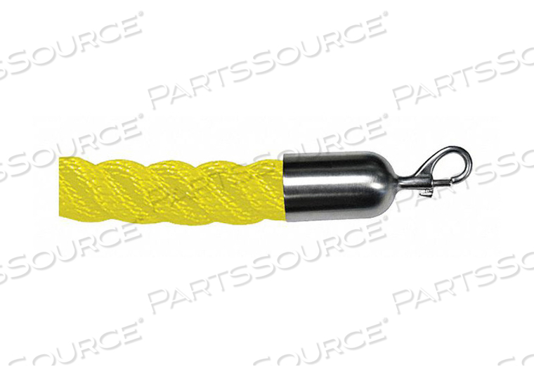 BARRIER ROPE NYLON YELLOW 6 FT.L by Lawrence Metal BARRIER ROPE NYLON YELLOW 6 FT.L by Lawrence Metal