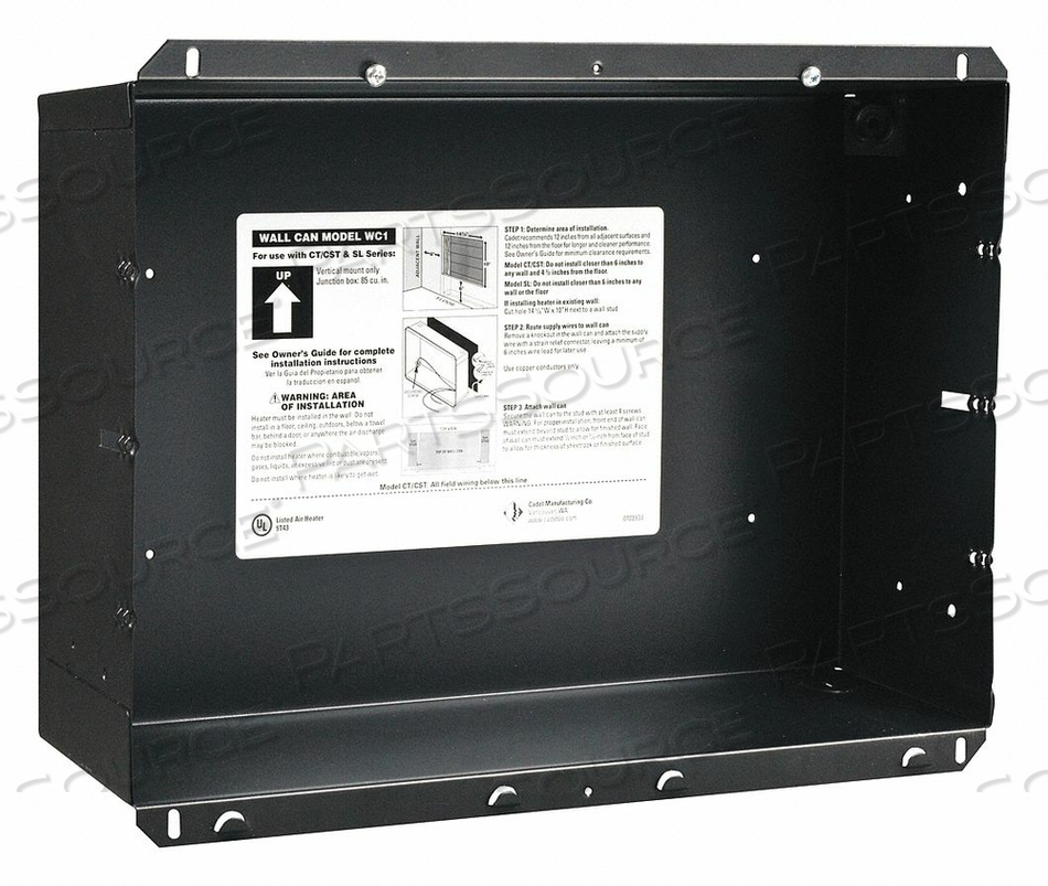 SURFACE HEATER WALL CAN (2) SCREWS by Cadet SURFACE HEATER WALL CAN (2) SCREWS by Cadet