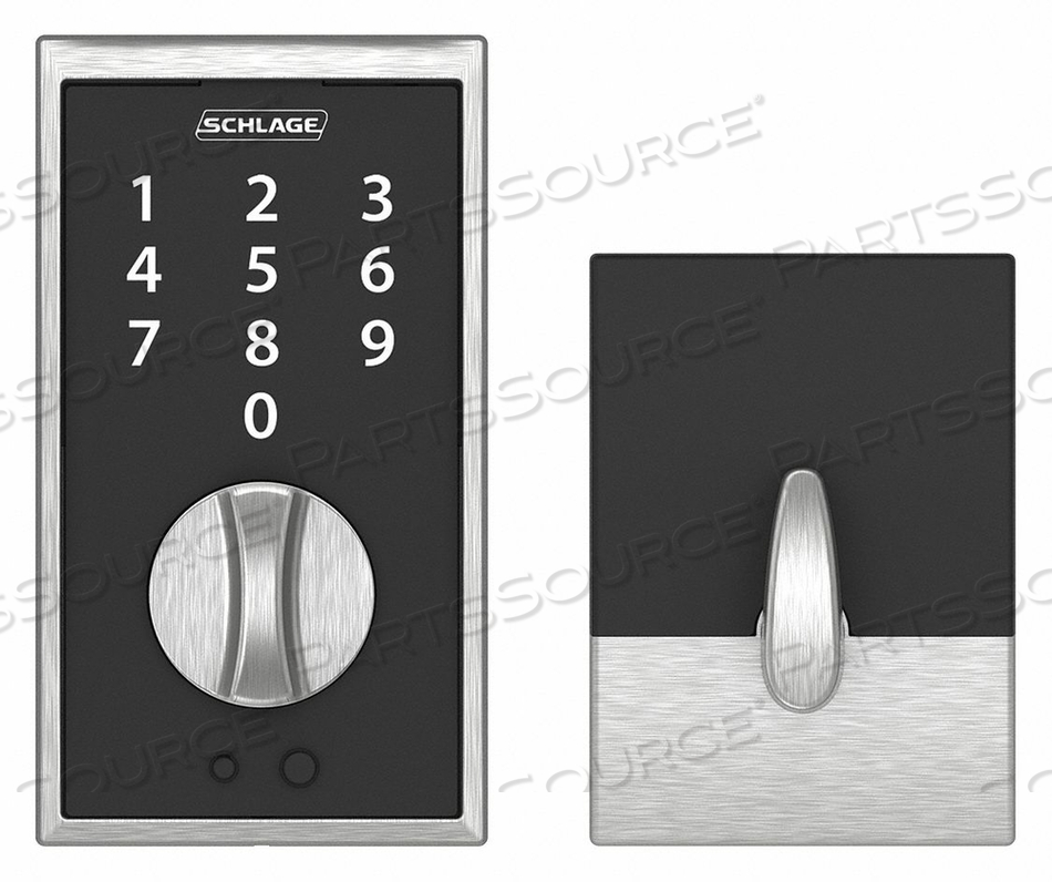 ELECTRONIC LOCK DEADBOLT SATIN CHROME by Schlage Lock ELECTRONIC LOCK DEADBOLT SATIN CHROME by Schlage Lock