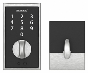 ELECTRONIC LOCK DEADBOLT SATIN CHROME by Schlage Lock