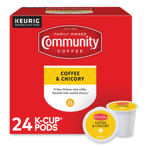 COFFEE AND CHICORY K-CUP, 24/BOX by Community Coffee