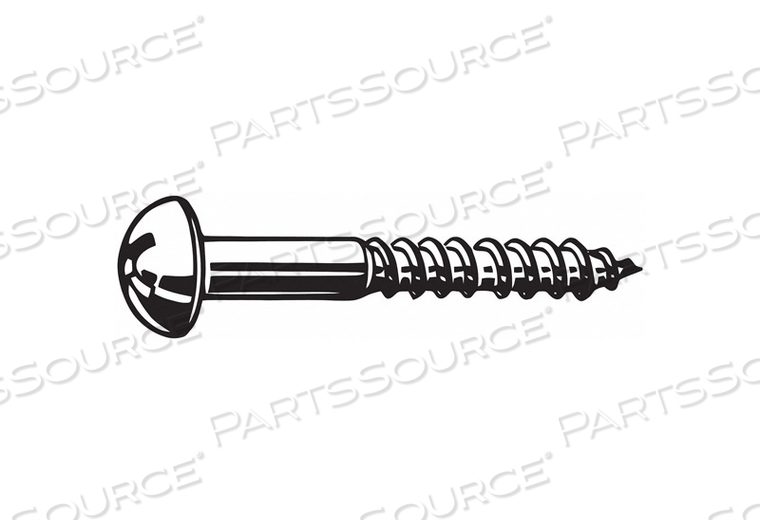 WOOD SCREW, #10 SIZE, 1 IN LG, STEEL, ZINC YELLOW, ROUND, PHILLIPS, ASME B18.6.1 by Fabory WOOD SCREW, #10 SIZE, 1 IN LG, STEEL, ZINC YELLOW, ROUND, PHILLIPS, ASME B18.6.1 by Fabory