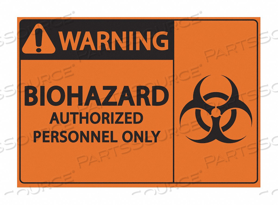 LABEL SAFETY BLACK/ORANGE 5 IN H PK2 by ZING Green Safety Products