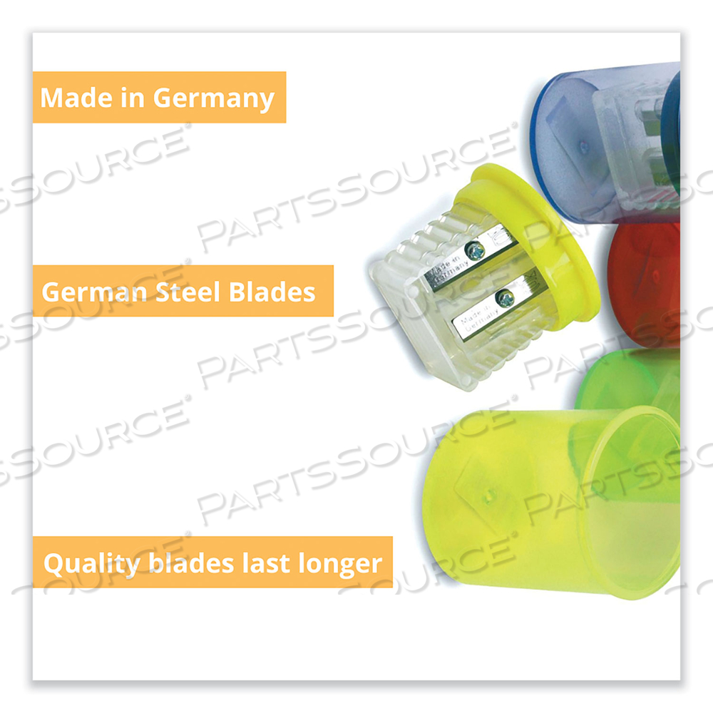 EISEN SHARPENERS. TWO-HOLE, 1.5 X 1.75, ASSORTED COLORS by The Pencil Grip