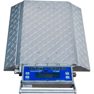 PT300DW DOUBLE WIDE WIRELESS WHEEL LOAD SCALE, 20000 X 20 LB by Intercomp Company