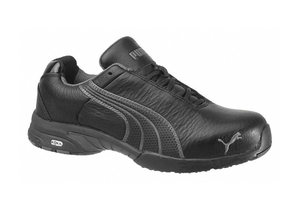 ATHLETIC SHOE 7-1/2 C BLACK STEEL PR by Puma Safety Shoes