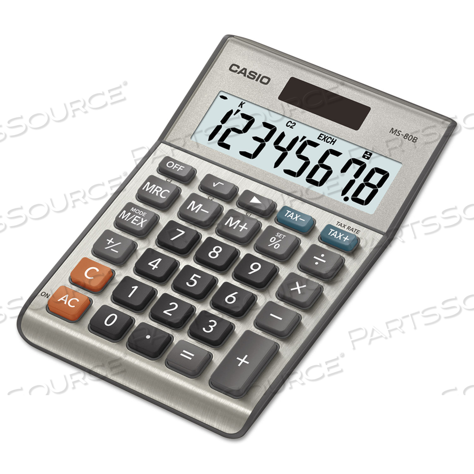 MS-80B TAX AND CURRENCY CALCULATOR, 8-DIGIT LCD by Casio MS-80B TAX AND CURRENCY CALCULATOR, 8-DIGIT LCD by Casio