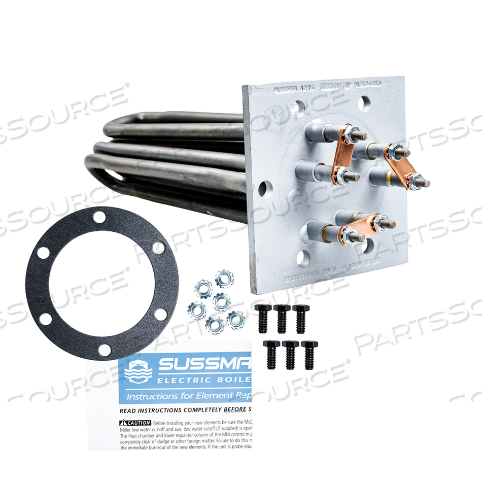 12KW 208V 3-PHASE HEATING ELEMENT FOR STEAM GENERATOR by Getinge USA Sales, LLC 12KW 208V 3-PHASE HEATING ELEMENT FOR STEAM GENERATOR by Getinge USA Sales, LLC