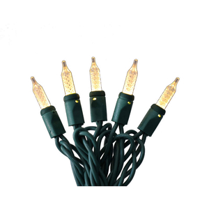 LED HOLIDAY STRING LIGHTS, 23 11/16 FT STRING LG, 70 LEDS, WARM WHITE, 5.2 W WATT, 120 V AC VOLT by Approved Vendor