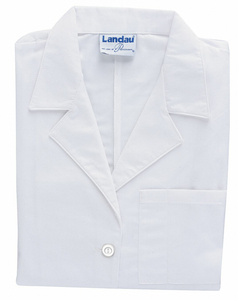 COLLARED LAB COAT S WHITE 39 IN L by Landau