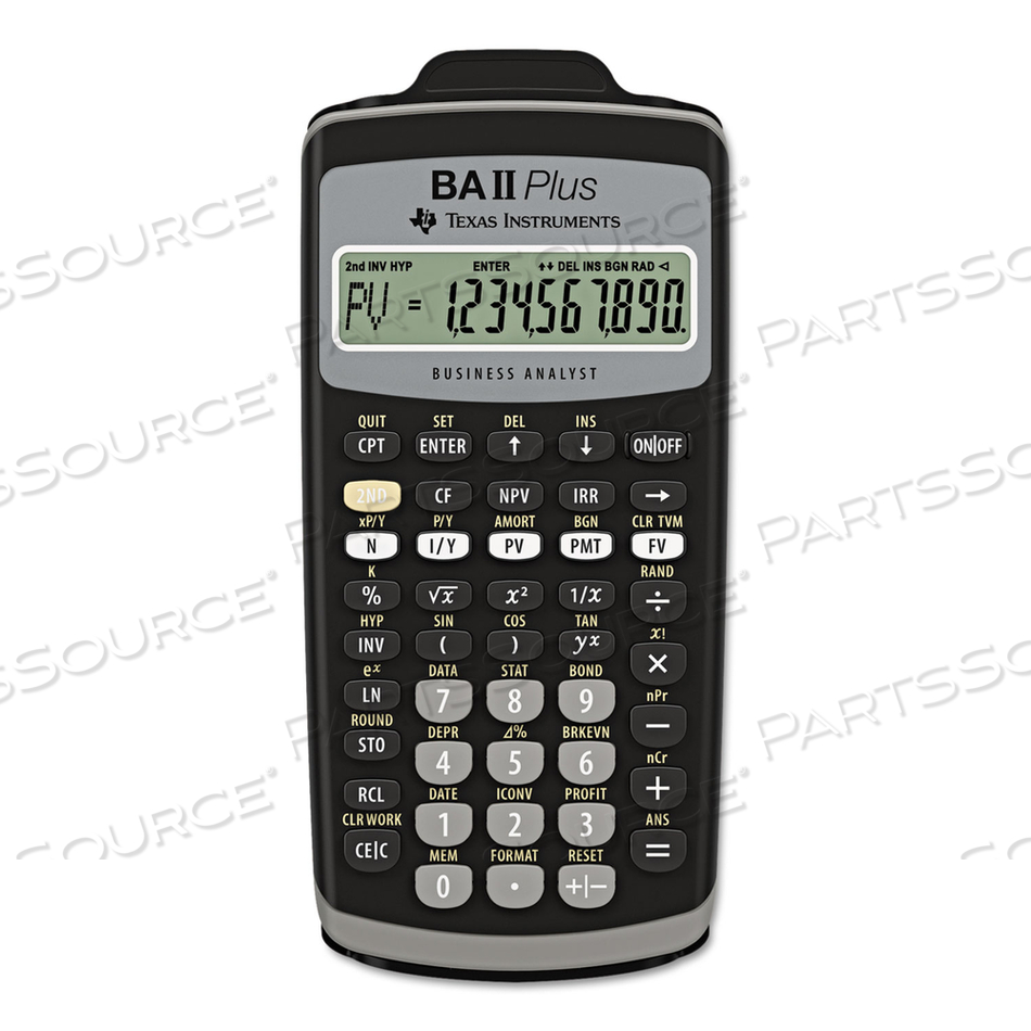 BAIIPLUS FINANCIAL CALCULATOR, 10-DIGIT LCD by Texas Instruments