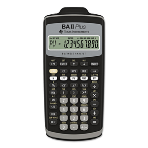 BAIIPLUS FINANCIAL CALCULATOR, 10-DIGIT LCD by Texas Instruments