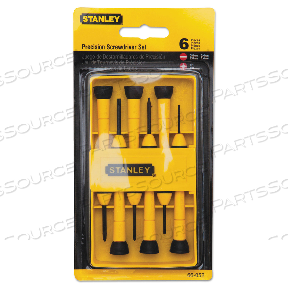 6 PIECE PRECISION SCREWDRIVER SET by Stanley