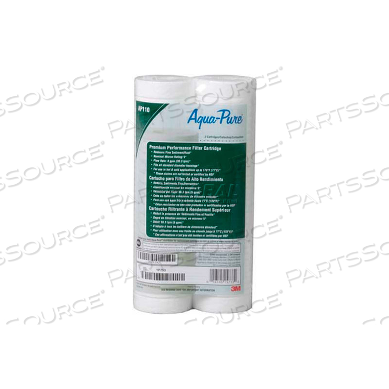 AQUA-PURE AP110, 5 MICRON POROSITY STANDARD SEDIMENT CARTRIDGE 