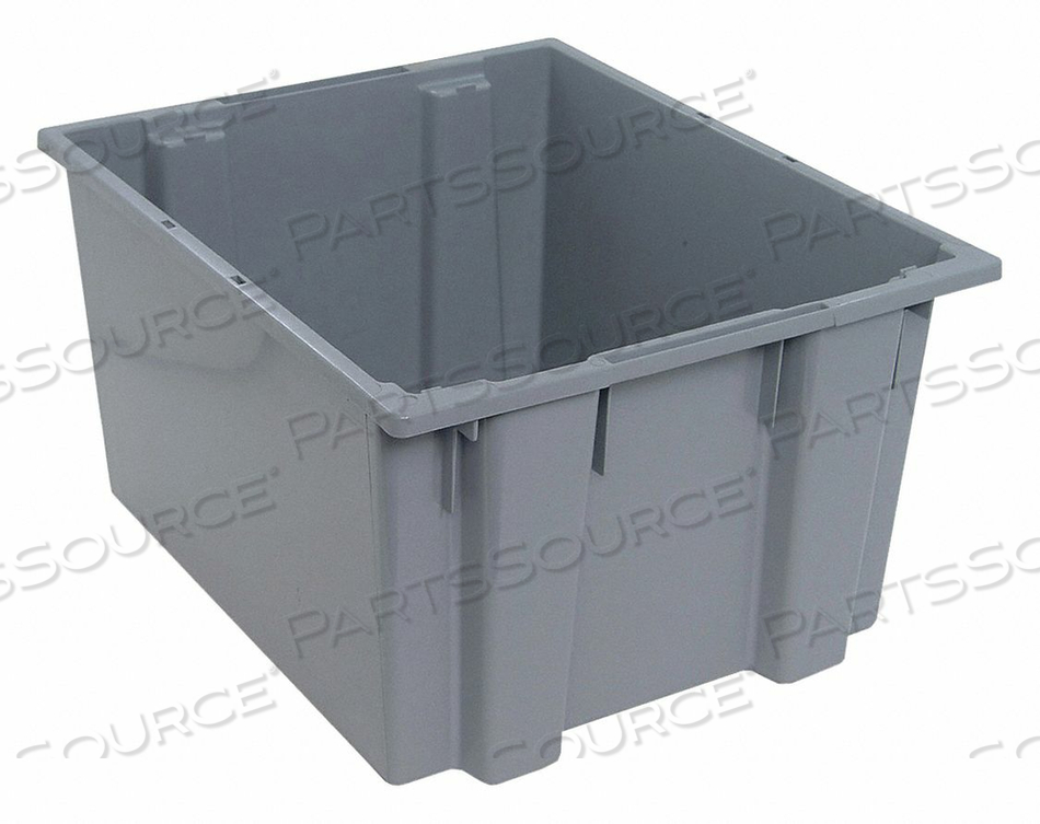 E1884 NEST AND STACK CONTAINER 23-1/2 IN GRAY by Quantum Storage Systems E1884 NEST AND STACK CONTAINER 23-1/2 IN GRAY by Quantum Storage Systems