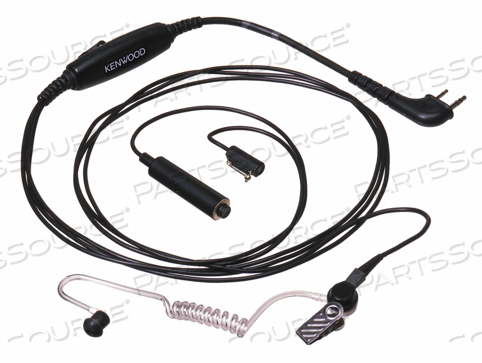 THREE-WIRE LAPEL MIC WITH EARPIECE BLACK by Kenwood