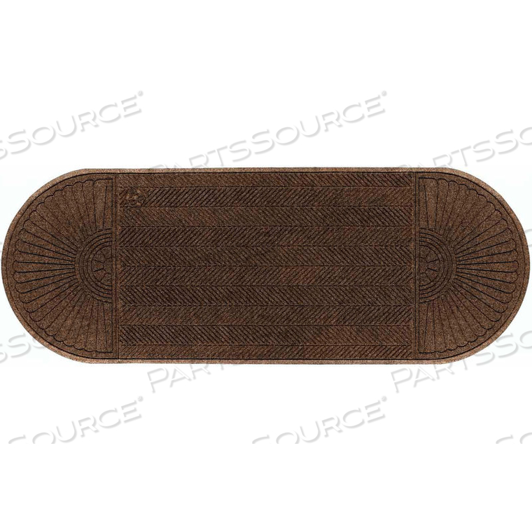 WATERHOG ECO GRAND ELITE 3/8" THICK TWO ENDS ENTRANCE MAT, CHESTNUT BROWN 6' X 14'8" 