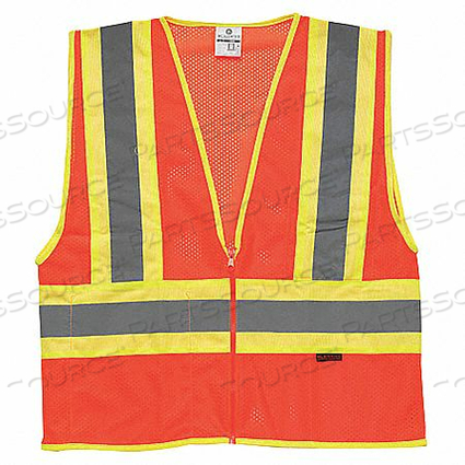 HIGH VISIBILITY VEST CLASS 2 4XL ORANGE by ML Kishigo
