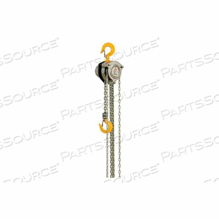 INDUSTRIAL MANUAL CHAIN HOIST, 1/4 TON CAPACITY 10' LIFT by Oz Lifting Products INDUSTRIAL MANUAL CHAIN HOIST, 1/4 TON CAPACITY 10' LIFT by Oz Lifting Products