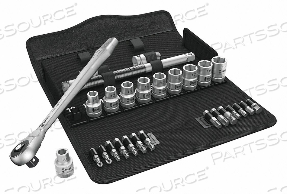 SOCKET WRENCH SET METRIC 1/2 DR 28 PC by Wera