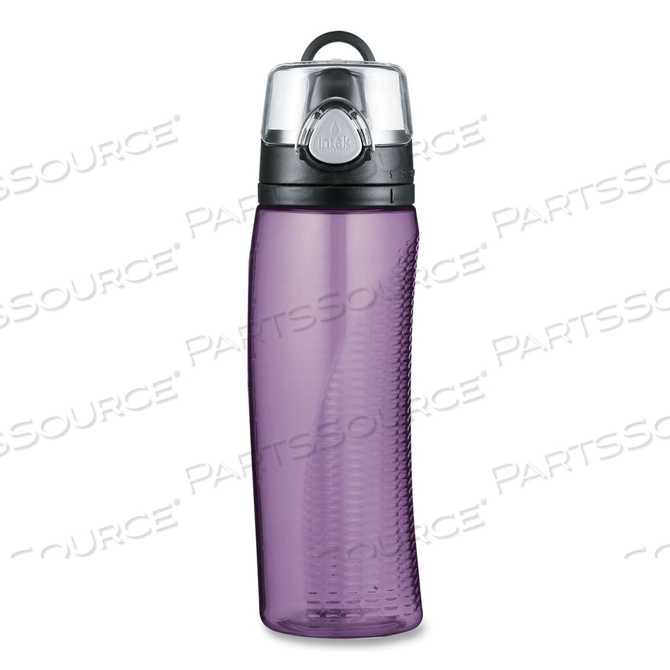 INTAK BY THERMOS HYDRATION BOTTLE WITH METER, 24 OZ, PURPLE, POLYESTER by Thermos INTAK BY THERMOS HYDRATION BOTTLE WITH METER, 24 OZ, PURPLE, POLYESTER by Thermos