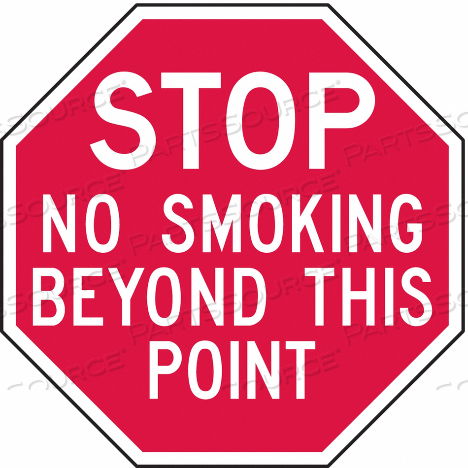 NO SMOKING SIGN 12 X 12IN WHT/R AL ENG by Lyle Signs Inc. NO SMOKING SIGN 12 X 12IN WHT/R AL ENG by Lyle Signs Inc.