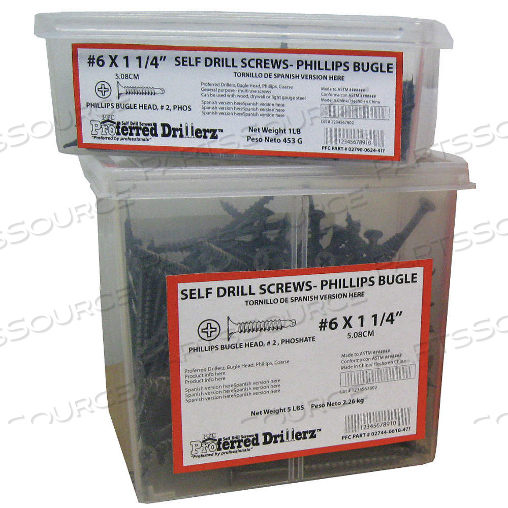 SELF DRILL SCREW, #8 SIZE, 5/8 IN LG, STEEL, ZINC PLATED, HEX WASHER, EXTERNAL HEX by Approved Vendor