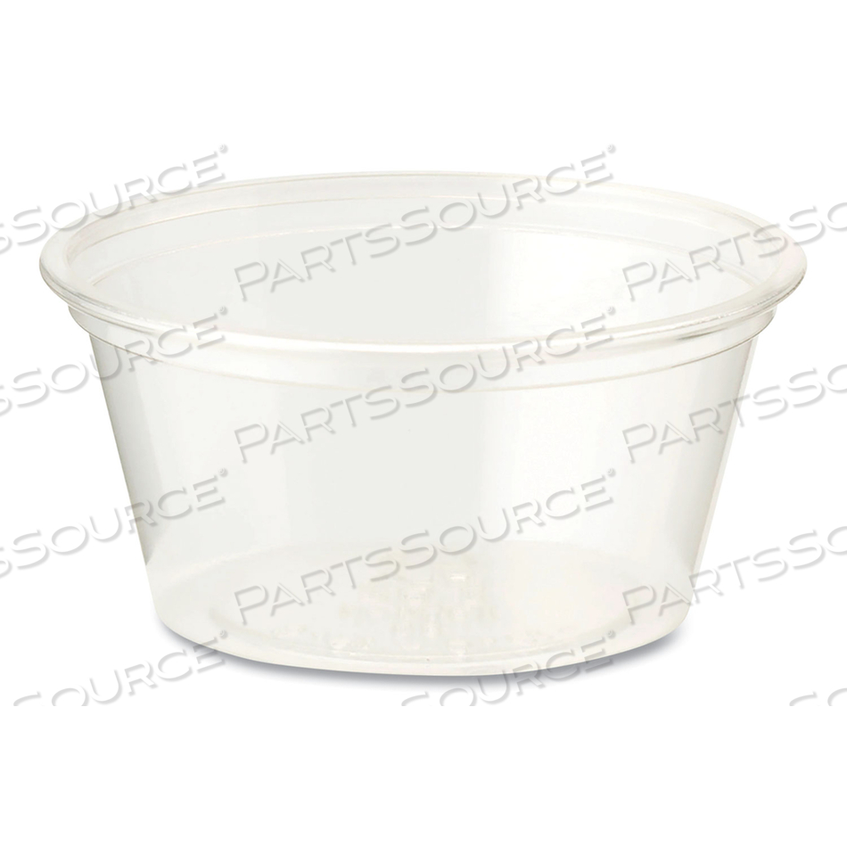 PLA CLEAR COLD CUPS, SOUFFLE, 2 OZ, CLEAR by World Centric PLA CLEAR COLD CUPS, SOUFFLE, 2 OZ, CLEAR by World Centric