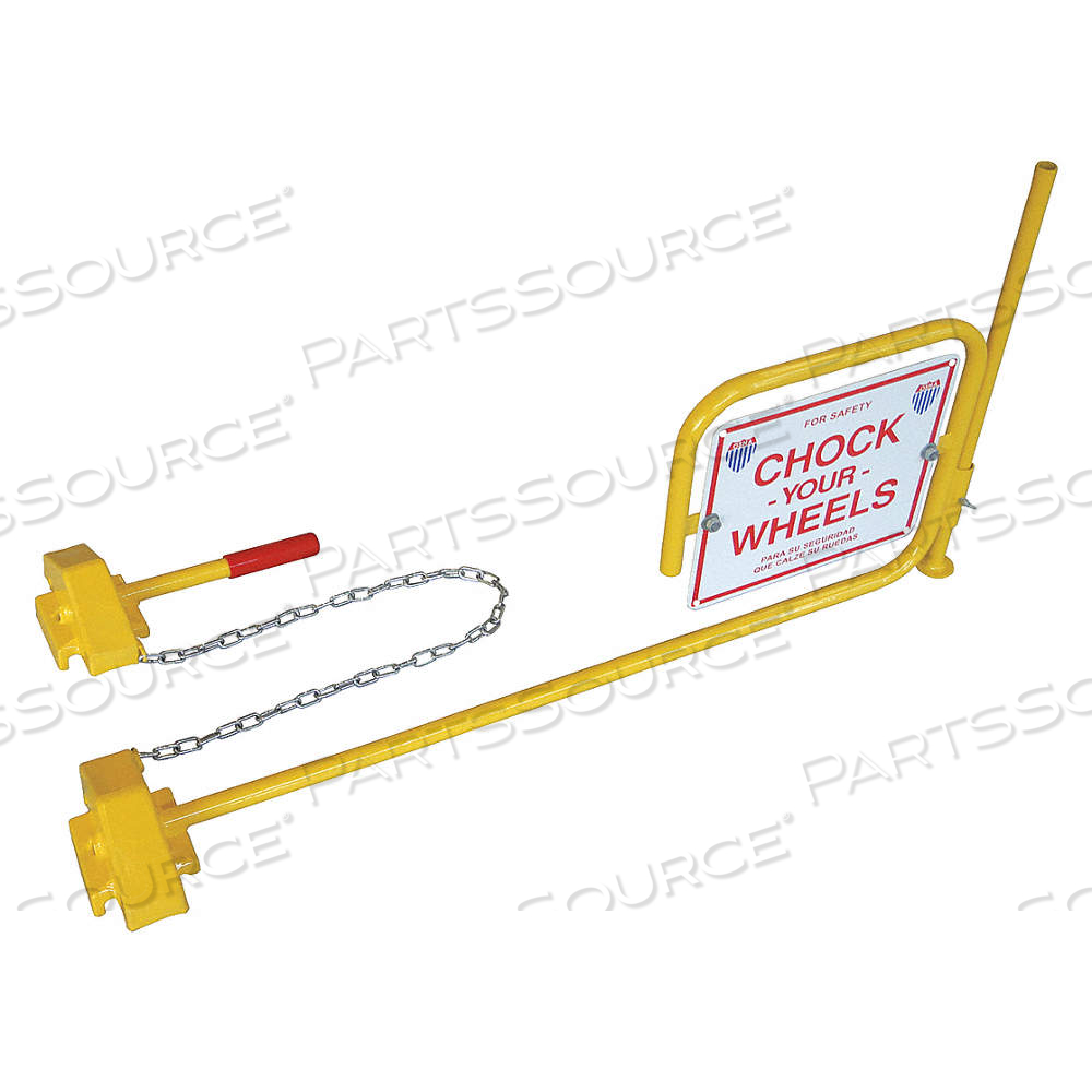 WHEEL CHOCK, STEEL, 7 1/2 IN OVERALL LG, 41 IN OVERALL WD, 20 IN OVERALL HT, 2 CHOCKS, YELLOW by Approved Vendor WHEEL CHOCK, STEEL, 7 1/2 IN OVERALL LG, 41 IN OVERALL WD, 20 IN OVERALL HT, 2 CHOCKS, YELLOW by Approved Vendor