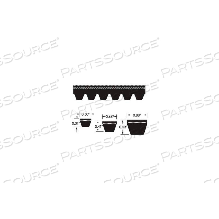 CONTITECH TORQUE-FLEX BELT, COGGED, BX64 