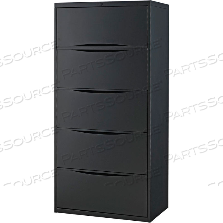 INTERION 30" PREMIUM LATERAL FILE CABINET 5 DRAWER BLACK by Jiaxing Haihong Mechanical & Electrical