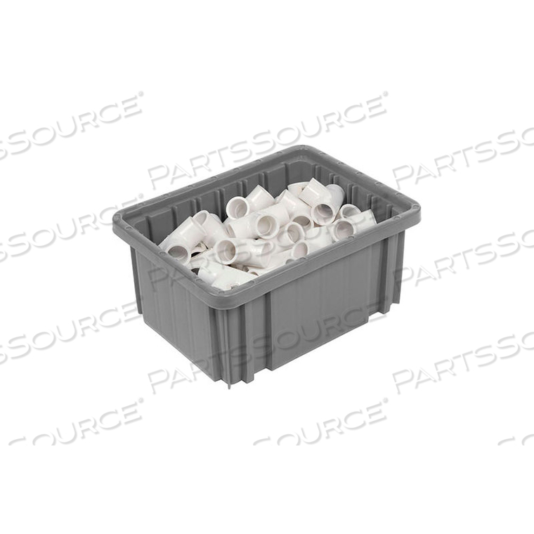 GLOBAL INDUSTRIAL PLASTIC DIVIDABLE GRID CONTAINER - DG91050,10-7/8"L X 8-1/4"W X 5"H, GRAY by Quantum Storage Systems GLOBAL INDUSTRIAL PLASTIC DIVIDABLE GRID CONTAINER - DG91050,10-7/8"L X 8-1/4"W X 5"H, GRAY by Quantum Storage Systems