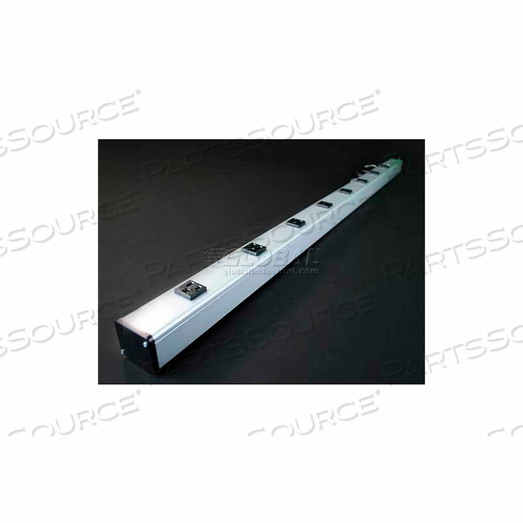 UL403BD MULTI-OUTLET POWER UNIT, 125V, 15A, 48"L, 8 OUTLETS, 15' CORD by Wiremold UL403BD MULTI-OUTLET POWER UNIT, 125V, 15A, 48"L, 8 OUTLETS, 15' CORD by Wiremold