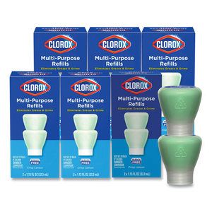 CLOROX MULTIPURPOSE DEGREASER CLEANER REFILL PODS, CRISP LEMON SCENT, 2 PODS/BOX, 8 BOXES/CARTON by Clorox