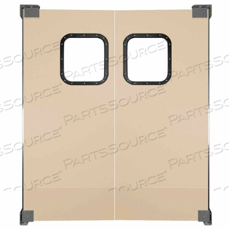 LIGHT TO MEDIUM DUTY SERVICE DOOR DOUBLE PANEL BEIGE 6' X 7' by Chase Industries, Inc. LIGHT TO MEDIUM DUTY SERVICE DOOR DOUBLE PANEL BEIGE 6' X 7' by Chase Industries, Inc.