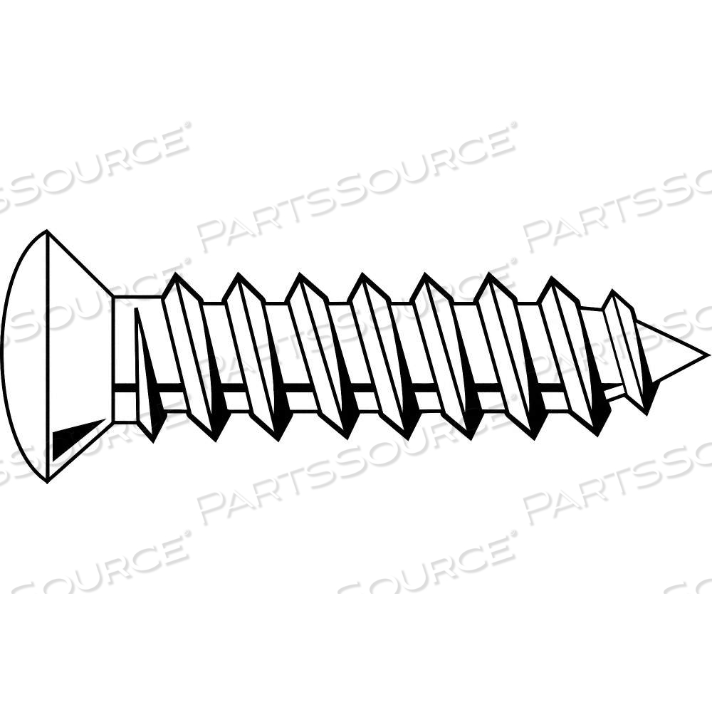 SHEET METAL SCREW, #8 SIZE, 3/4 IN LG, STEEL, ZINC PLATED, OVAL, PHILLIPS, ASME B18.6.4 by Approved Vendor SHEET METAL SCREW, #8 SIZE, 3/4 IN LG, STEEL, ZINC PLATED, OVAL, PHILLIPS, ASME B18.6.4 by Approved Vendor
