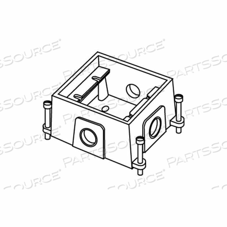 880CM1-1 FLOOR BOX 1-GANG SHALLOW BOX, FULLY ADJUSTABLE by Wiremold 880CM1-1 FLOOR BOX 1-GANG SHALLOW BOX, FULLY ADJUSTABLE by Wiremold