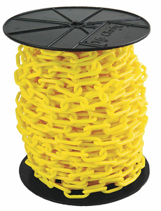 PLASTIC CHAIN 2IN X 125 FT. YELLOW by Mr. Chain