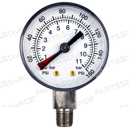 GAUGE PRS 2 1/8LM 160PSI SS by Everpure (PENTAIR Foodservice)