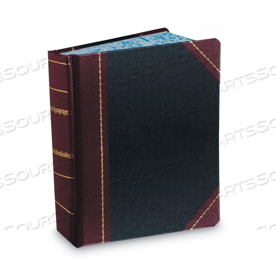ACCOUNT RECORD BOOK, RECORD-STYLE RULE, BLACK/RED/GOLD COVER, 13.75 X 8.38 SHEETS, 500 SHEETS/BOOK by Boorum & Pease