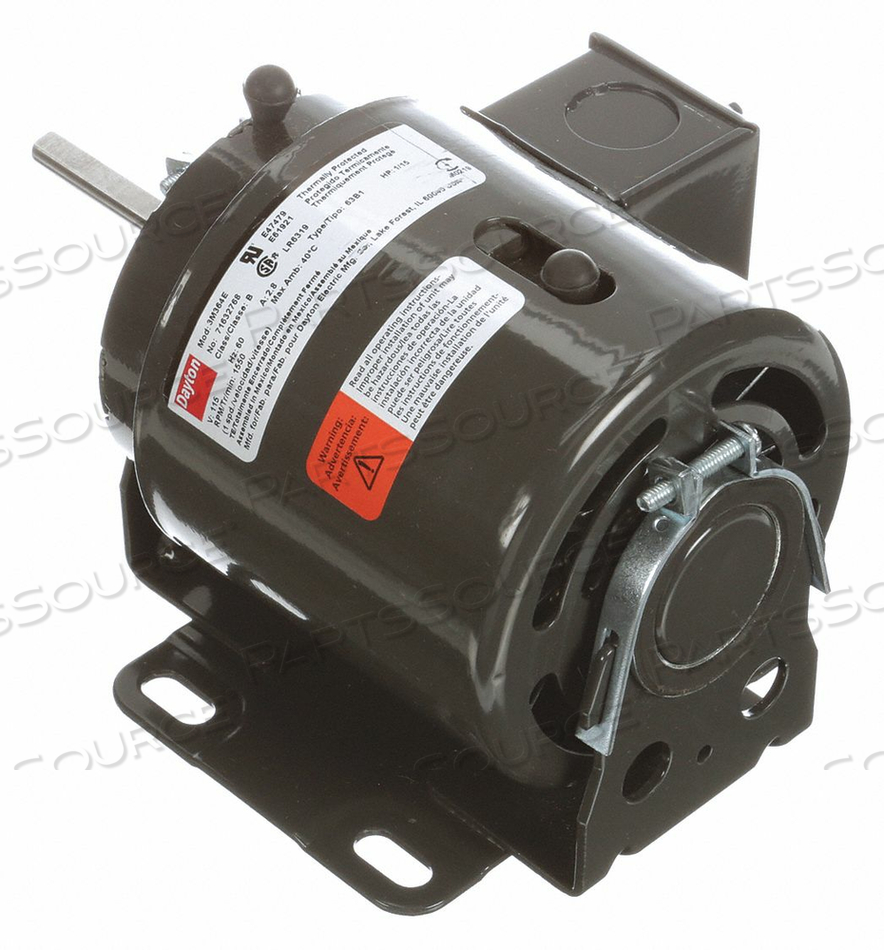 HVAC MOTOR 1/15 HP 1550 RPM 115V 3.3 by DAYTON ELECTRIC MANUFACTURING CO HVAC MOTOR 1/15 HP 1550 RPM 115V 3.3 by DAYTON ELECTRIC MANUFACTURING CO