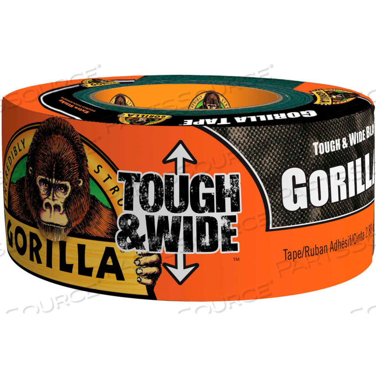 TOUGH & WIDE DUCT TAPE, BLACK, 2.88" X 25 YD. by Gorilla Glue TOUGH & WIDE DUCT TAPE, BLACK, 2.88" X 25 YD. by Gorilla Glue