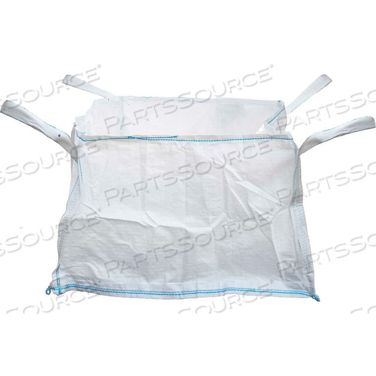 CONCRETE WASHOUT BAGS - OPEN TOP, FLAT BOTTOM 3300 LBS PP W/PLASTIC LINER, 40 X 40 X 24 - PACK OF 5 by ShopTough