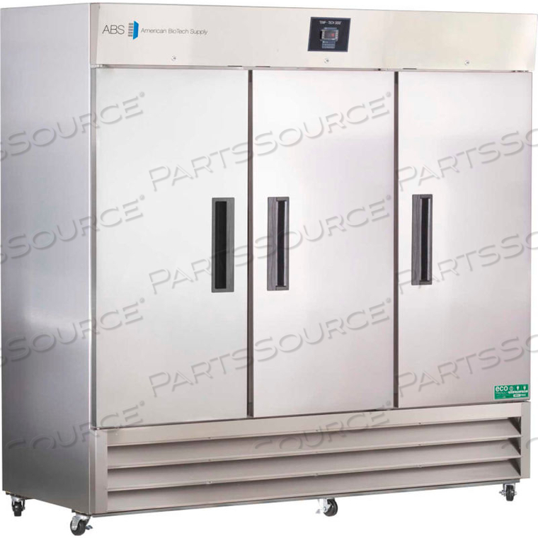 SUPPLY PREMIER STAINLESS STEEL SOLID DOOR LABORATORY REFRIGERATOR, 72 CU. FT. by American BioTech Supply SUPPLY PREMIER STAINLESS STEEL SOLID DOOR LABORATORY REFRIGERATOR, 72 CU. FT. by American BioTech Supply