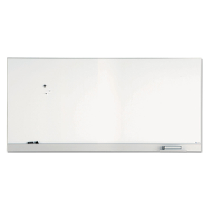 POLARITY MAGNETIC DRY ERASE WHITE BOARD, COATED STEEL, 96 X 46, ALUMINUM FRAME by Iceberg Enterprises