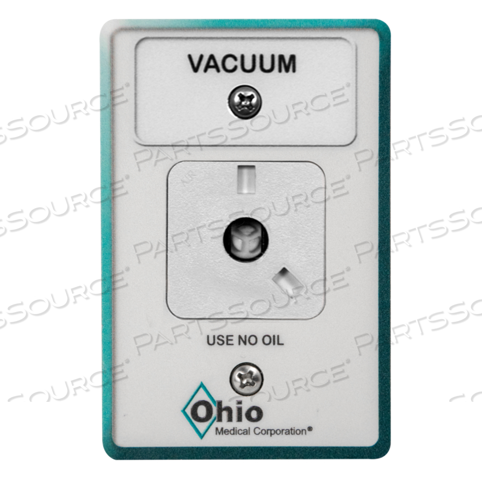 LATCH VALVE, VACUUM, FRONT BODY, 3-9/16 X 3-1/4 X 1-15/16IN DIMENSIONS by Ohio Medical, LLC